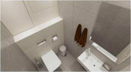 2 kV tualeto dizainas. m Nėra vonios: rekomendacijos dėl dizaino ir įdomių sprendimų