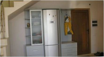 Šaldytuvas koridoriuje: privalumus ir trūkumus, vietovių parinktis pavyzdžiai