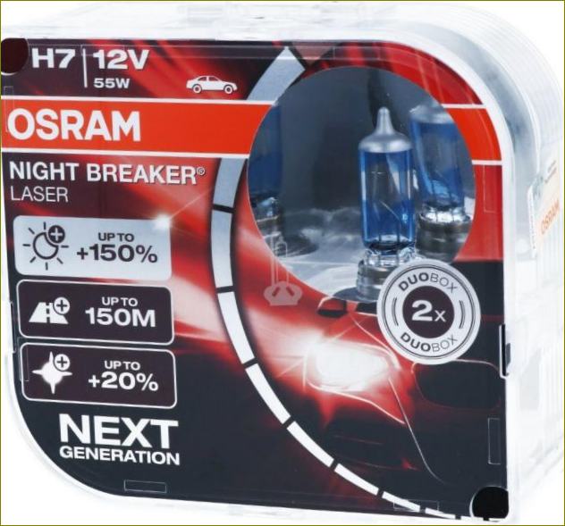 H7 lempučių, skirtų artimosioms šviesoms, įvertinimas