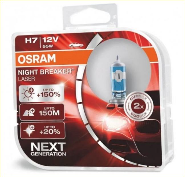 Osram NIGHT BREAKER LASER H7 64210NL-HCB 12V 55W 2 vnt
