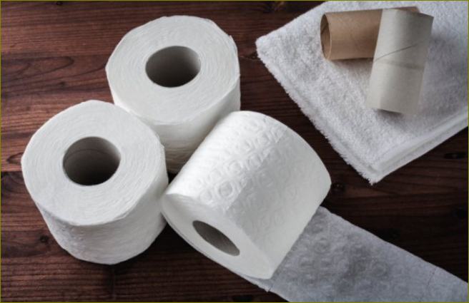Dviejų sluoksnių tualetinis popierius
