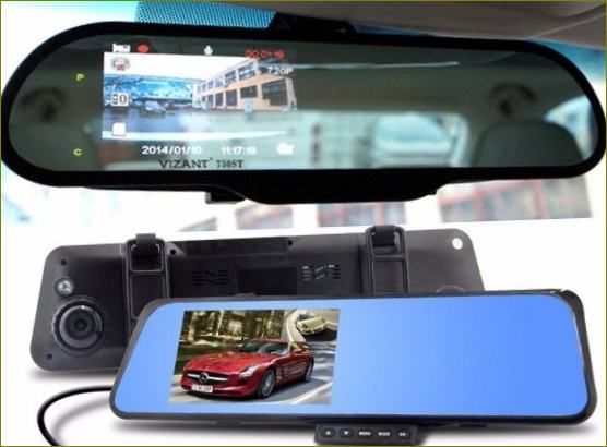Geriausi automobilio vaizdo registratoriai galinio vaizdo veidrodėlyje su galinio vaizdo kamera