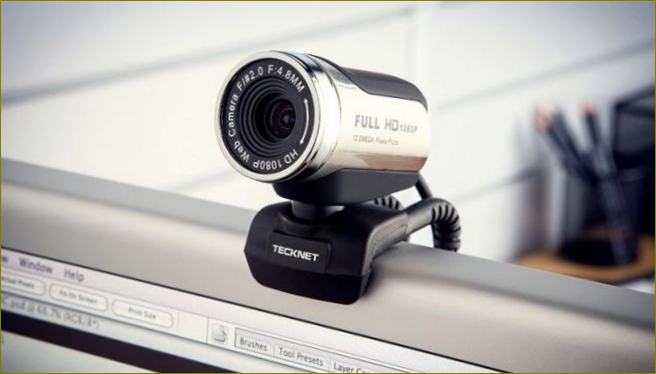 Interneto kameros vaizdas monitoriuje