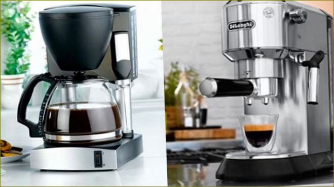 Koks geriausias kavos aparatas - lašelinis ar kavamalės