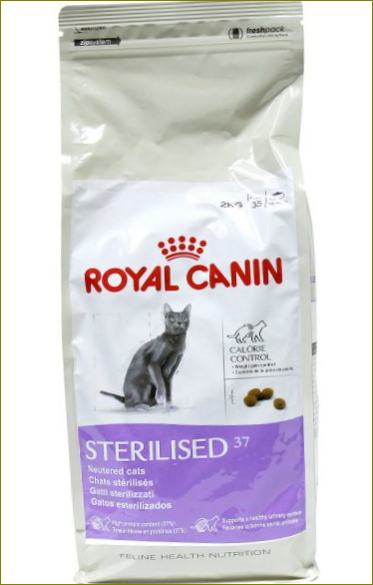 Royal Canin 37, profilaktinė priežiūra sterilizuotoms katėms