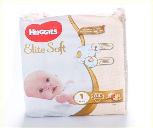 Geriausias kainos ir kokybės santykis: Huggies Elite Soft 1