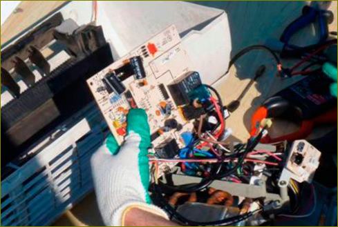 Inverterinių oro kondicionierių elektronikos remontas