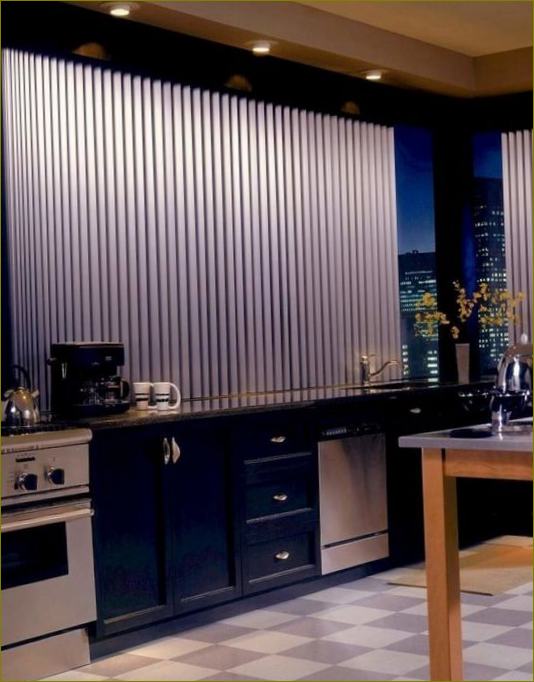 Aukštųjų technologijų stiliaus aliuminio virtuvė