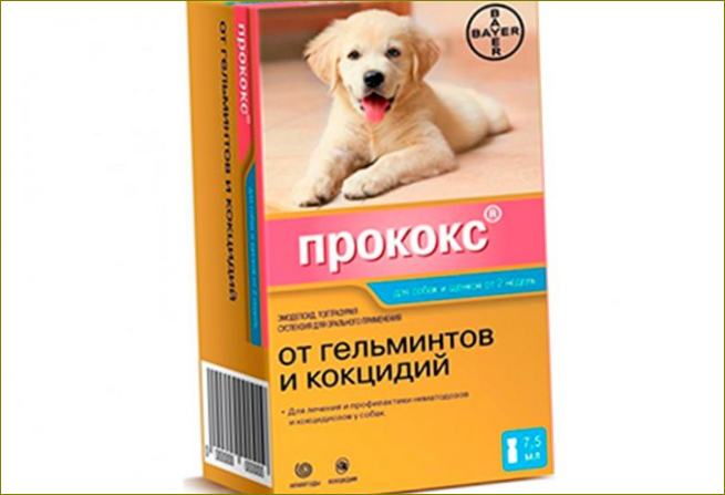 Procox suspensija šunims nuo kirmėlių