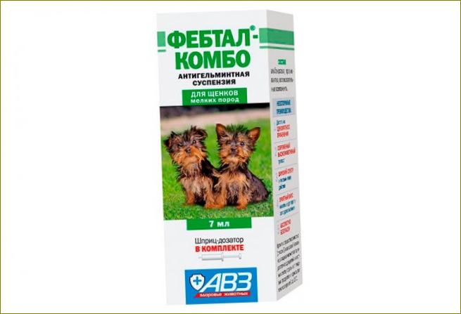 Febthal-Combo suspensija šunims nuo kirmėlių