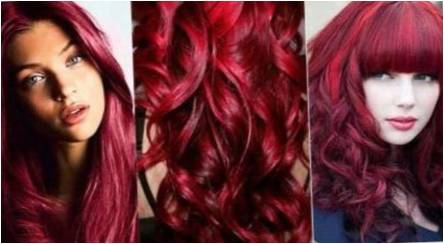 Ruby plaukų spalva: atspalvių, dažai parinkimas, priežiūros patarimai