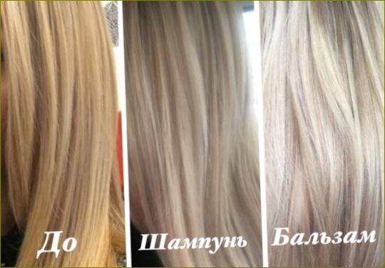 Tonuojantys šampūnai šviesiems plaukams. Šampūno spalvų paletė, atspalviai ir atspalviai