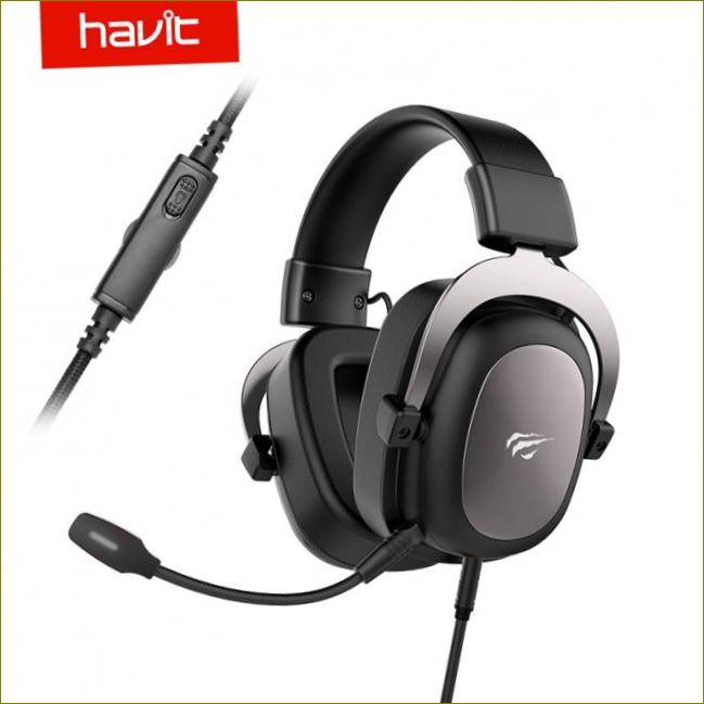 HAVIT Gamer PC 3.5mm PS4 laidinės ausinės, ausinės, erdvinis garsas ir HD mikrofonas, žaidimų ausinės, nešiojamam kompiuteriui, planšetiniam kompiuteriui, žaidėjams|||Aliexpress