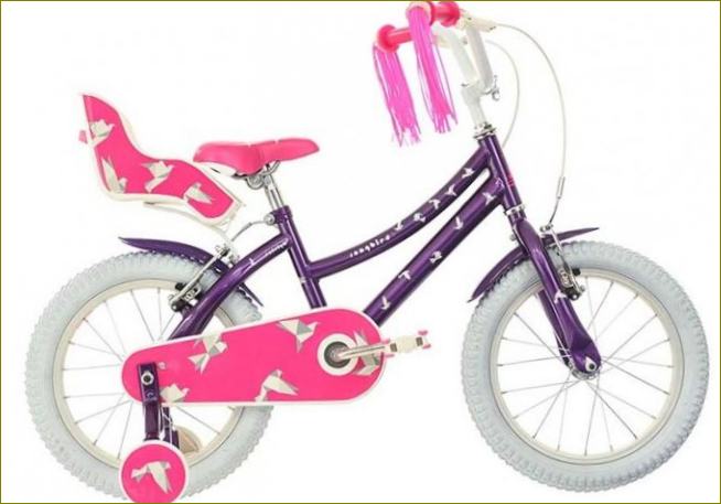 Violetinis dviratis mergaitėms
