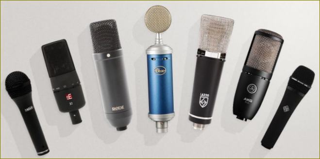 aukščiausios klasės mikrofonai