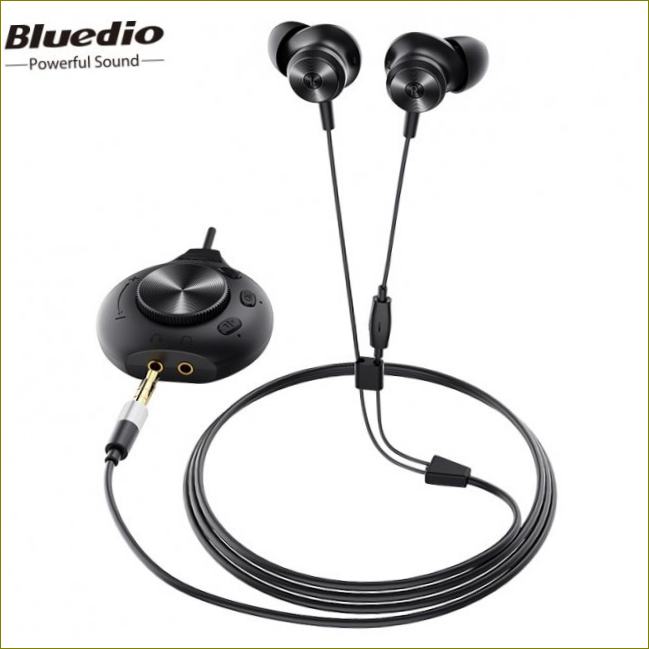 Bluedio Li Pro laidinės ausinės 7.1 Virtuali garso plokštė HIFI stereo ausinės su įmontuotu mikrofonu Magnetinės ausinės kompiuterio telefonui|||| Aliexpress