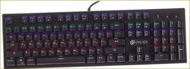 Paveikslėlis OKLICK 940G VORTEX žaidimų klaviatūra