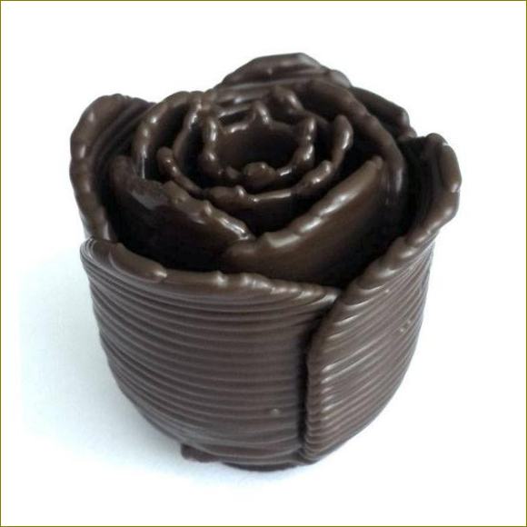 šokoladinė rožė