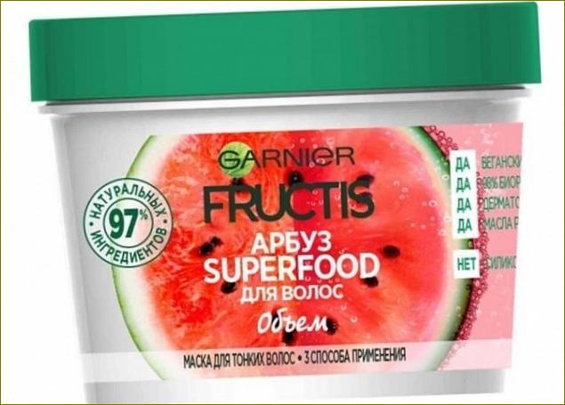 Garnier Fructis Superfood Watermelon Multi-Purpose Hair Treatment Nuotrauka #15