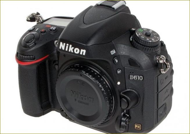 Nikon D610 korpuso nuotrauka