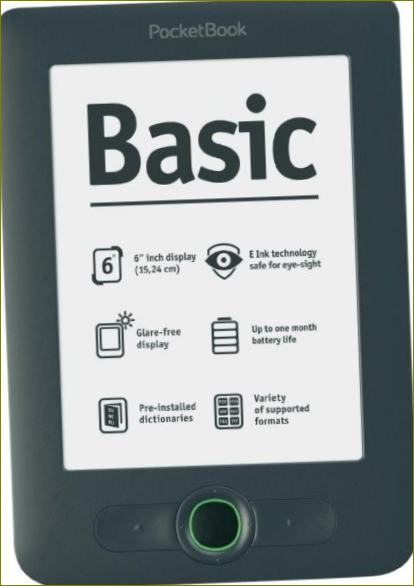 Pocketbook basic - elektroninė knyga pradedantiesiems skaitytojams