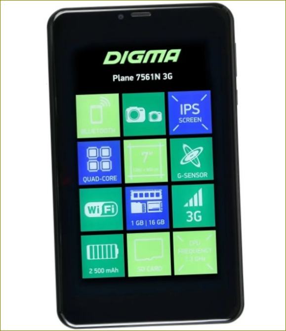 DIGMA plokštuma 7561N 3G V2-5