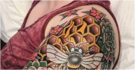 "Honeycomb Tattoo"