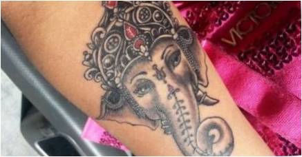 Tatuiruotė  Ganesh : eskizai ir reikšmės